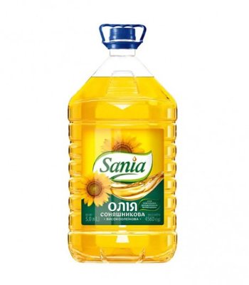 Масло для фритюра подсолнечное TM Sania 5л. 13.13 фото